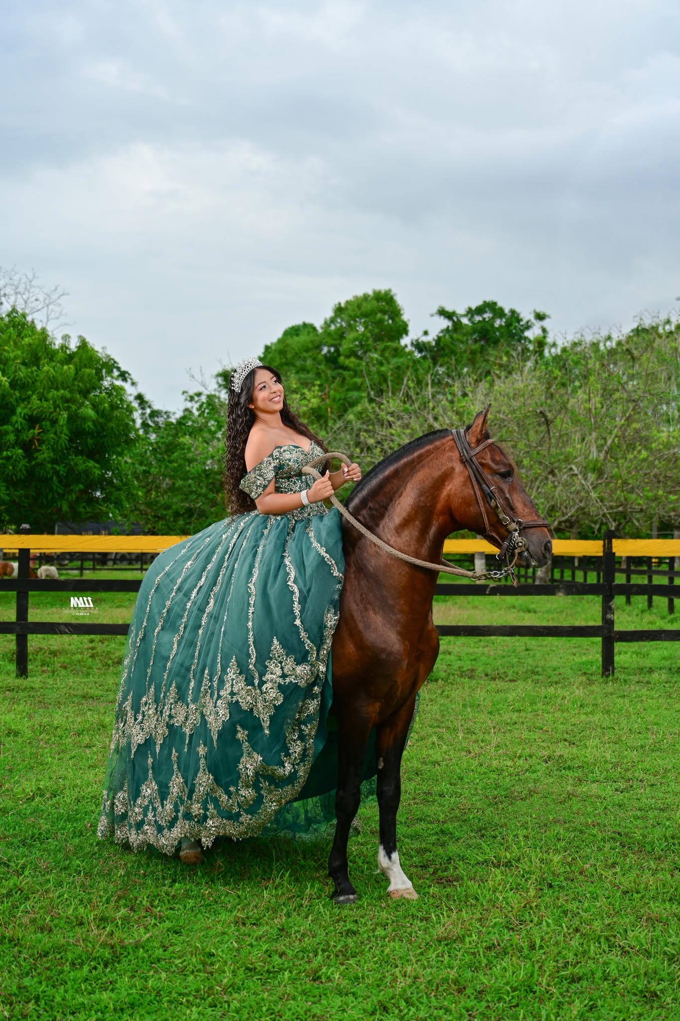 Mariana Vestido Esmeralda Imperial
