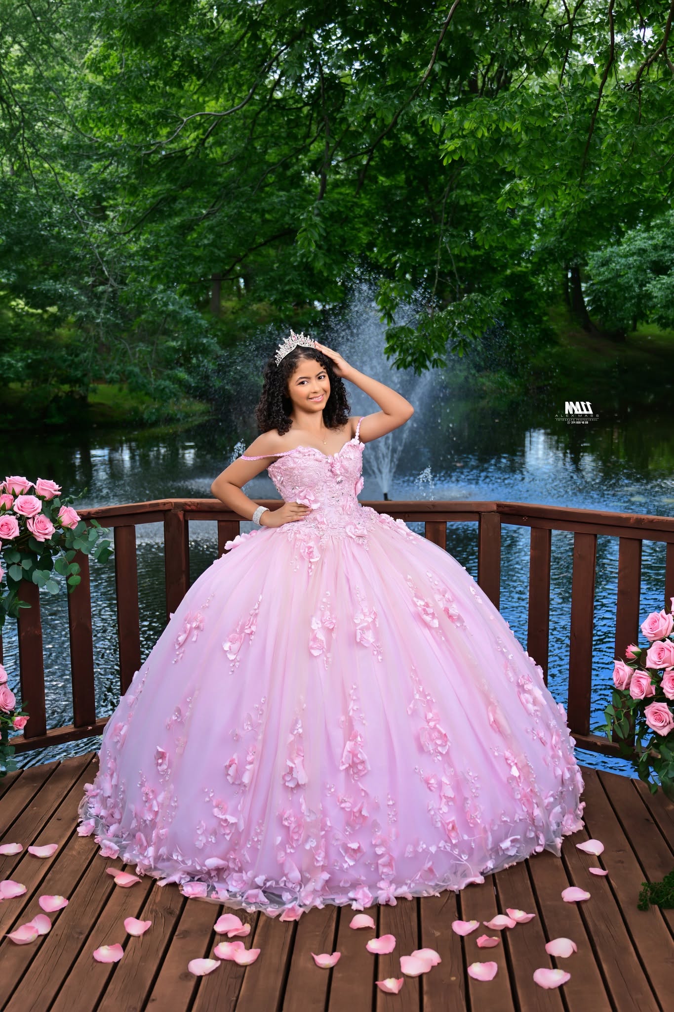 Isabella Vestido Rosa Fuente