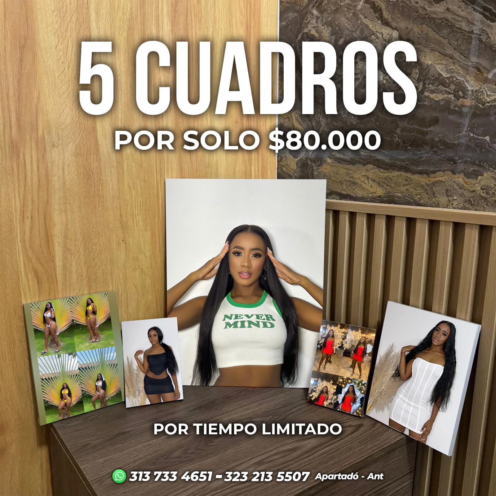 Combo Especial 5 Cuadros por 80.000